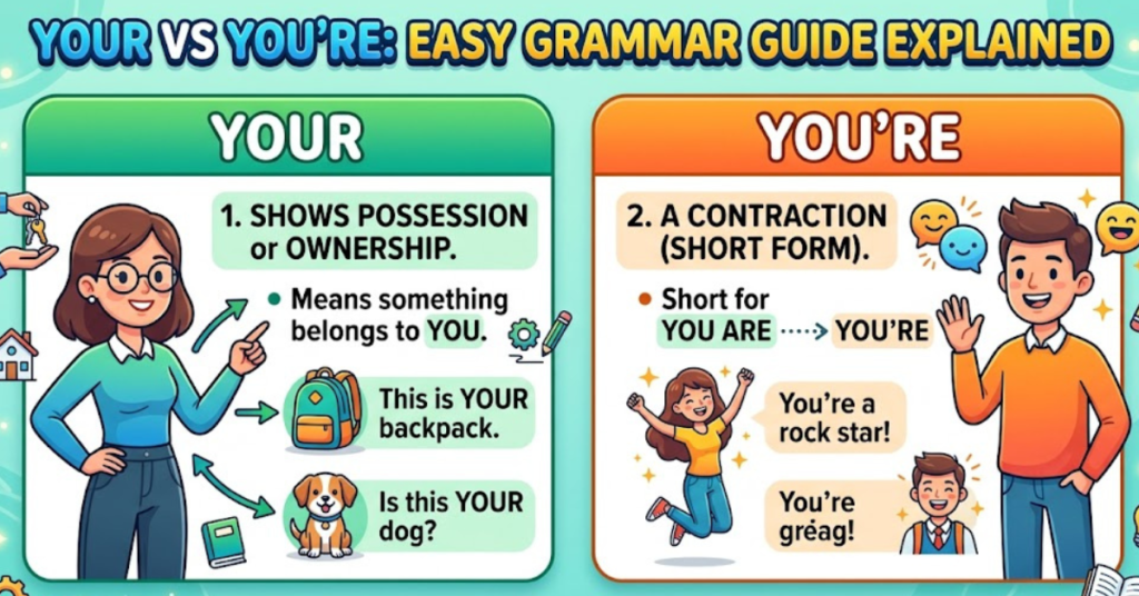 Your vs You're: Easy Grammar Guide Explained