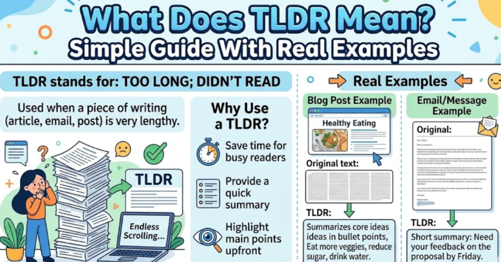 What Does TLDR Mean? Simple Guide With Real Examples