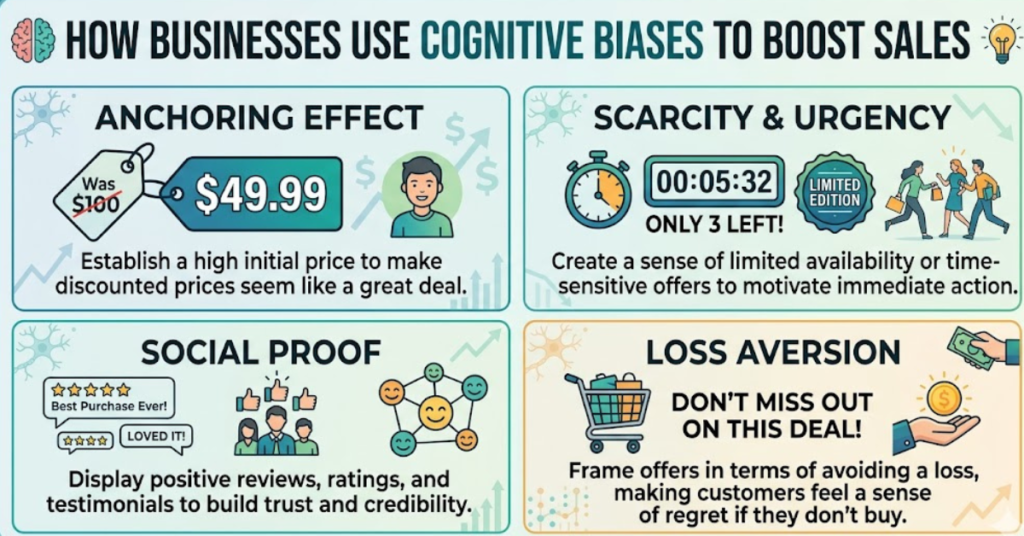 How Businesses Use Cognitive Biases to Boost Sales