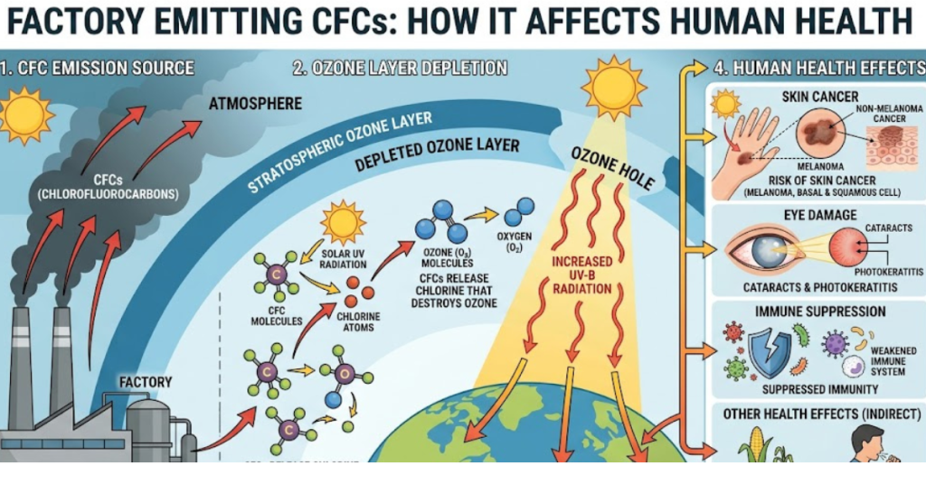 Factory Emitting CFCs: How It Affects Human Health