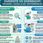 Oversite vs Oversight: Meaning, Usage & Key Differences