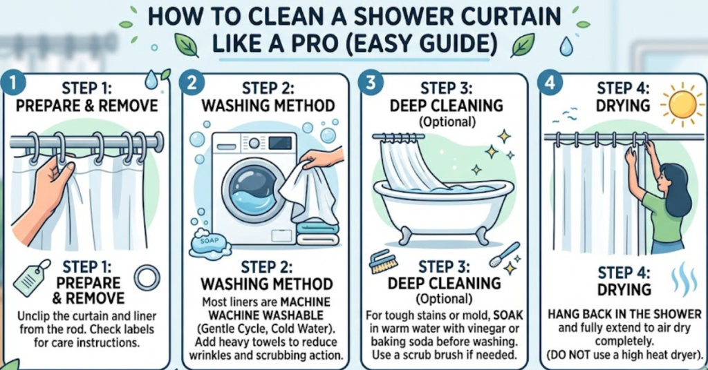 How to Clean a Shower Curtain Like a Pro Easy Guide