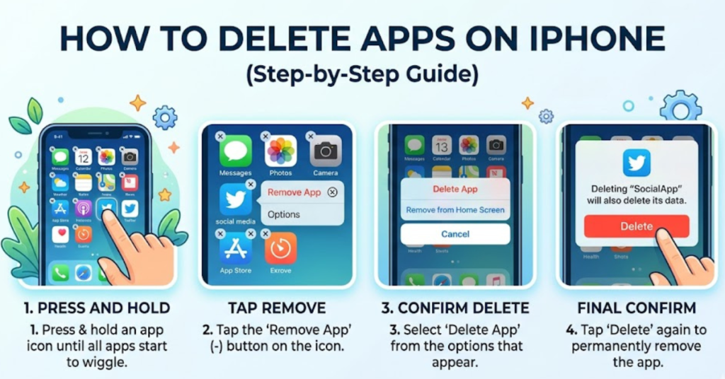 How to Delete Apps on iPhone Step-by-Step Guide