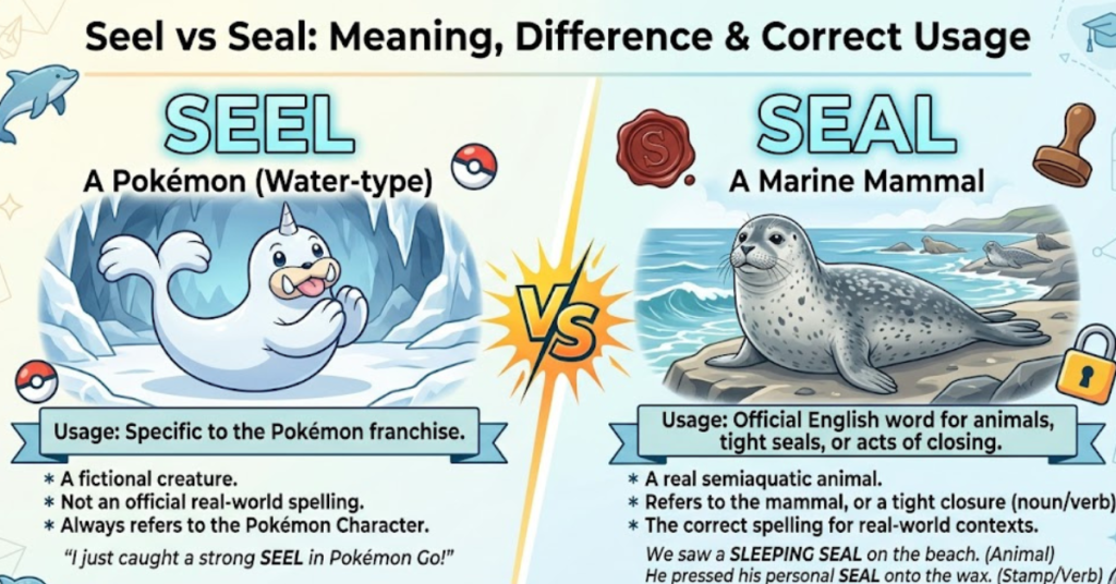 Seel vs Seal: Meaning, Difference & Correct Usage