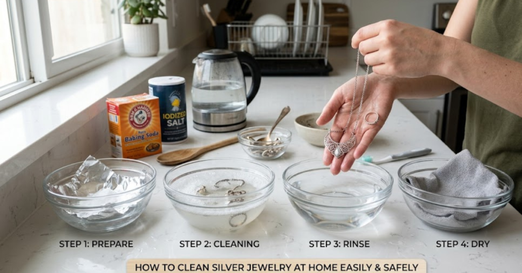 How to Clean Silver Jewelry at Home Easily & Safely