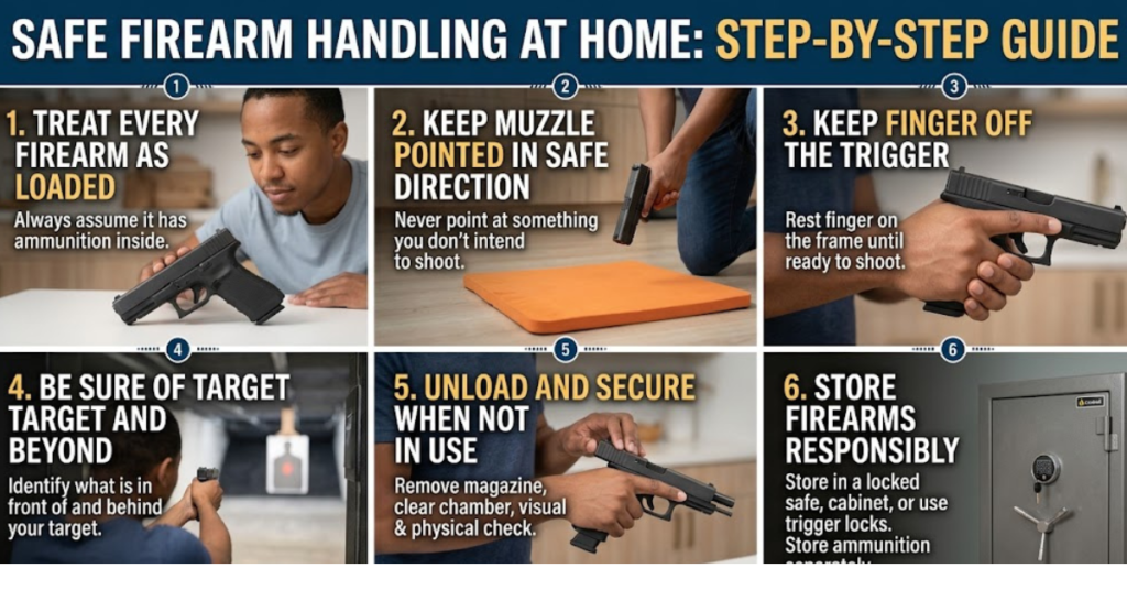 Safe Firearm Handling at Home: Step-by-Step Guide