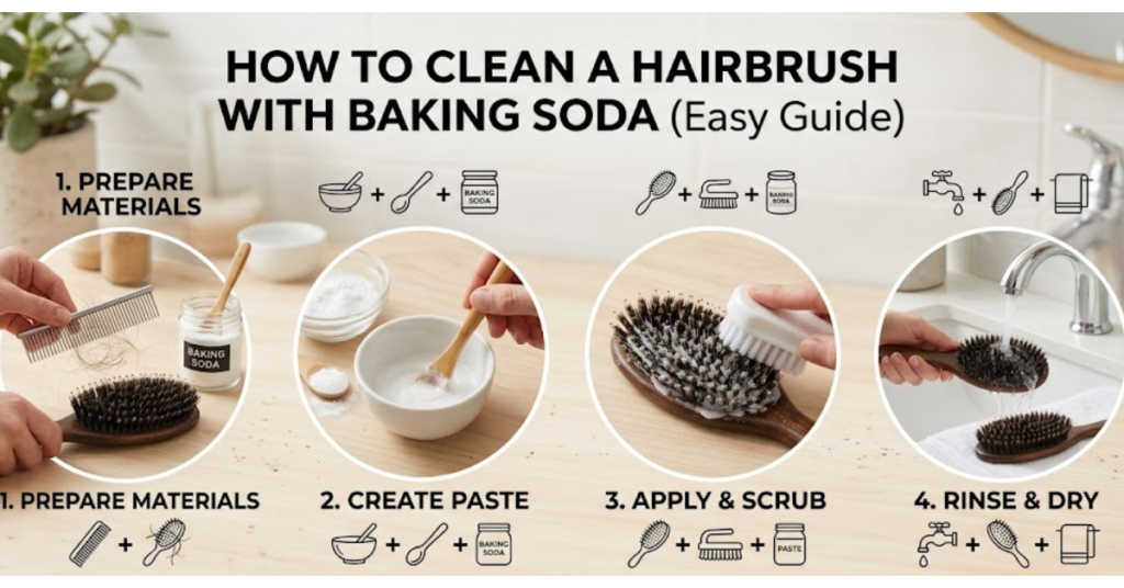 How to Clean a Hairbrush with Baking Soda Easy Guide