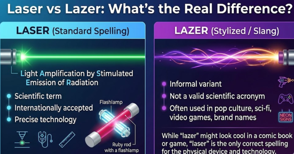 Laser vs Lazer: What’s the Real Difference?