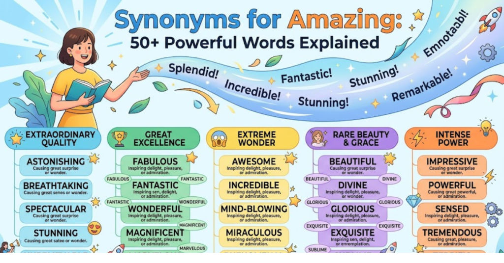 Synonyms for Amazing: 50+ Powerful Words Explained