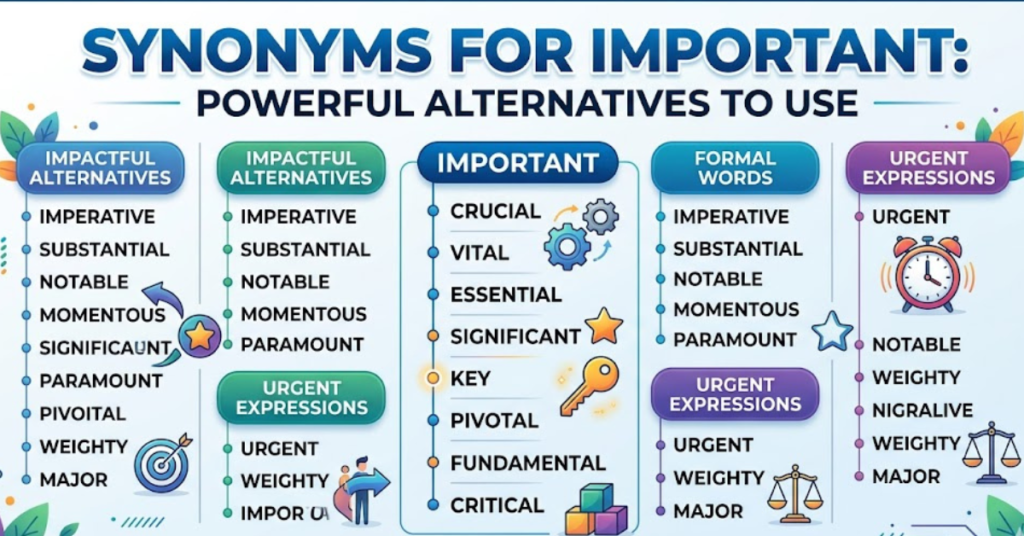 Synonyms for Important: Powerful Alternatives to Use