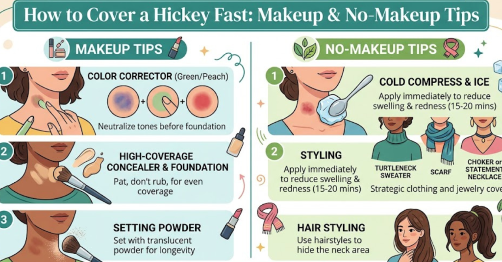 How to Cover a Hickey Fast: Makeup & No-Makeup Tips
