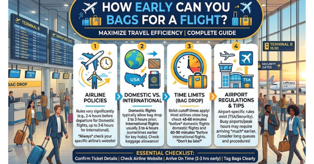 How Early Can You Check Bags for a Flight? Complete Guide