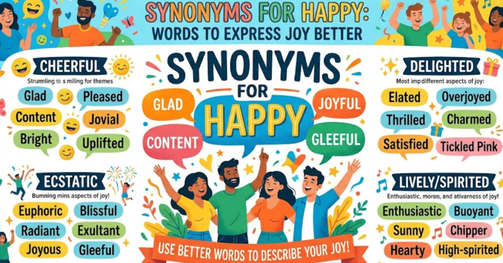 Synonyms for Happy: Words to Express Joy Better