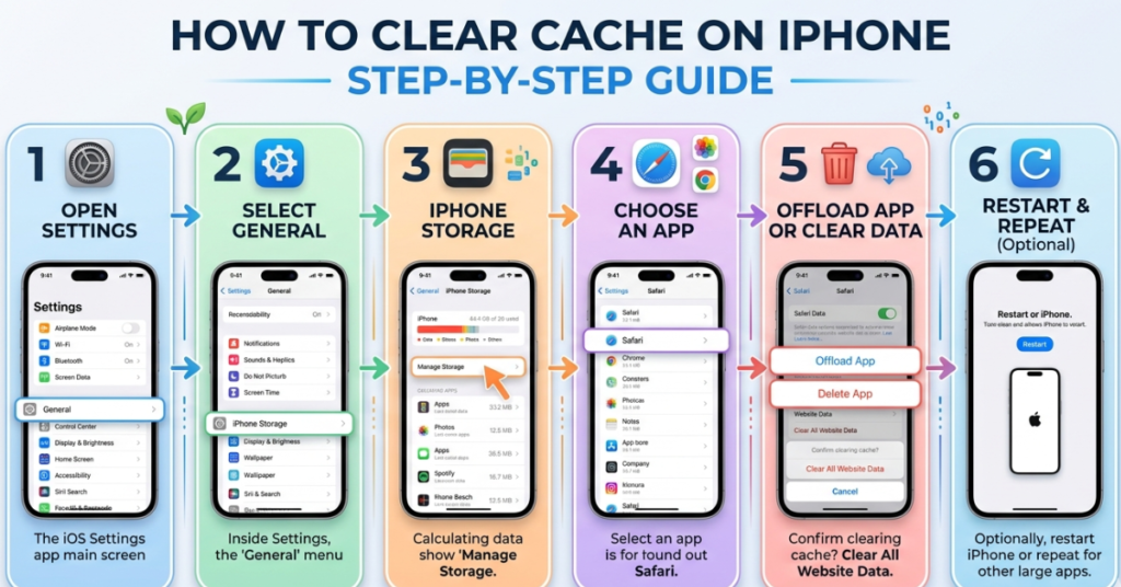 How to Clear Cache on iPhone Step‑by‑Step Guide