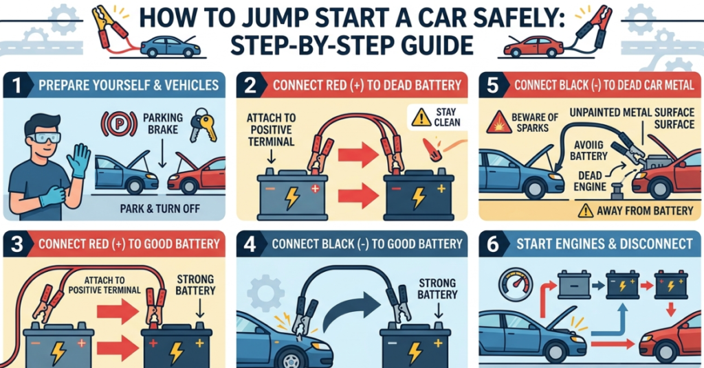 How to Jump Start a Car Safely Step‑by‑Step Guide
