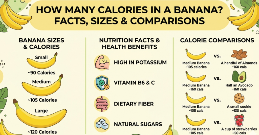 How Many Calories in a Banana? Facts, Sizes & Comparisons