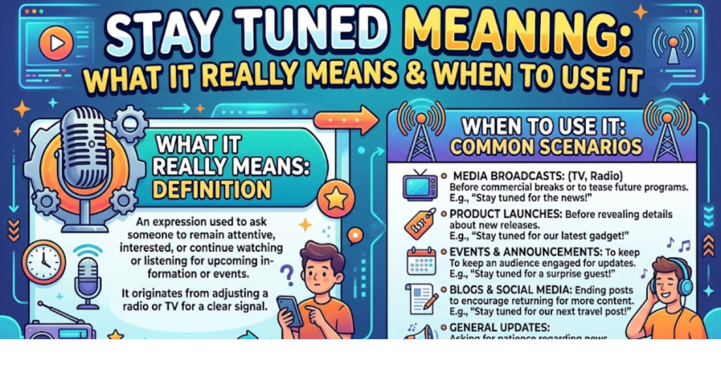 Stay Tuned Meaning: What It Really Means & When to Use It