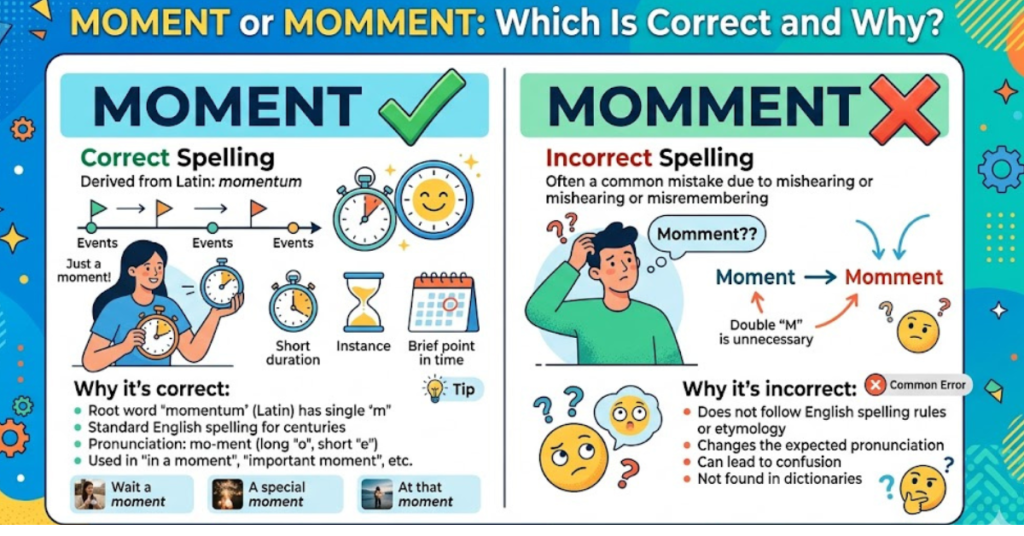 Moment or Momment: Which Is Correct and Why?