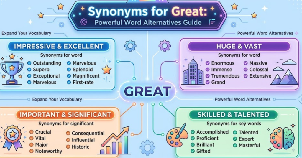 Synonyms for Great: Powerful Word Alternatives Guide