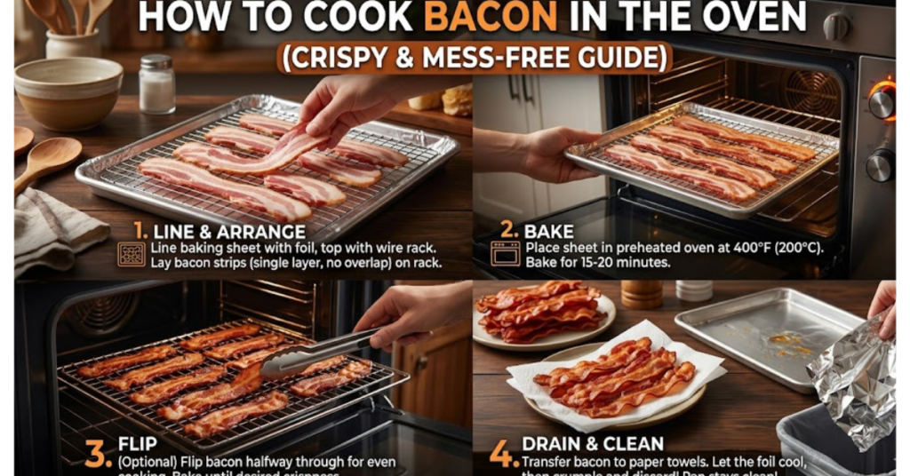 How to Cook Bacon in the Oven Crispy & Mess-Free Guide
