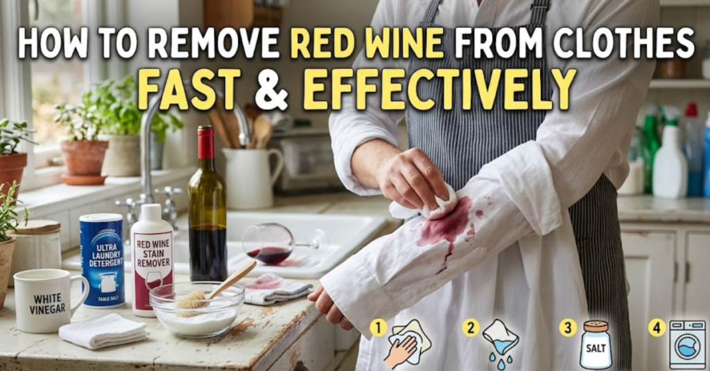 How to Remove Red Wine from Clothes Fast & Effectively