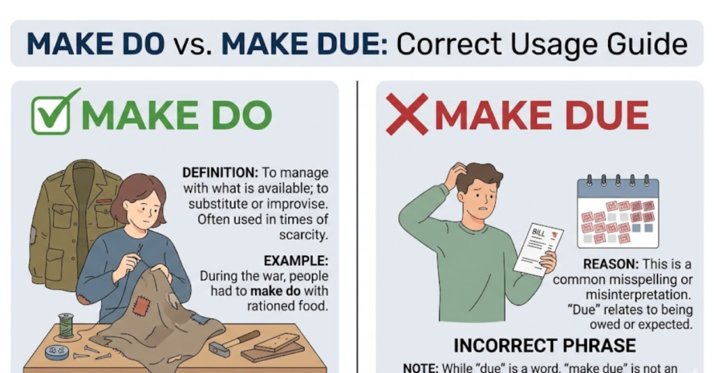 Make Do or Make Due: What’s the Correct Phrase?