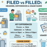 Filed vs Filled: Meaning, Differences & Usage Guide
