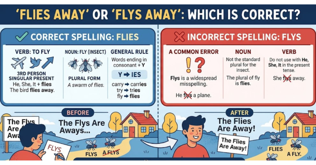 Flies Away or Flys Away: Which Is Correct?