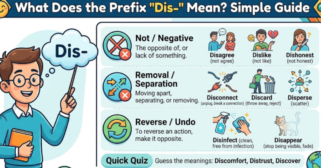 What Does the Prefix “Dis” Mean? Simple Guide