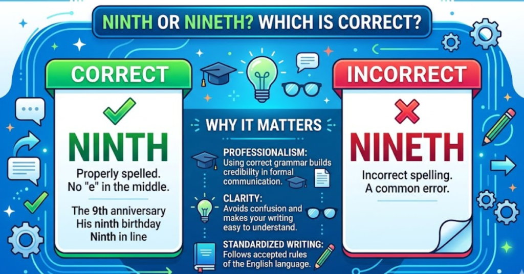 Ninth or Nineth: Which Is Correct & Why It Matters