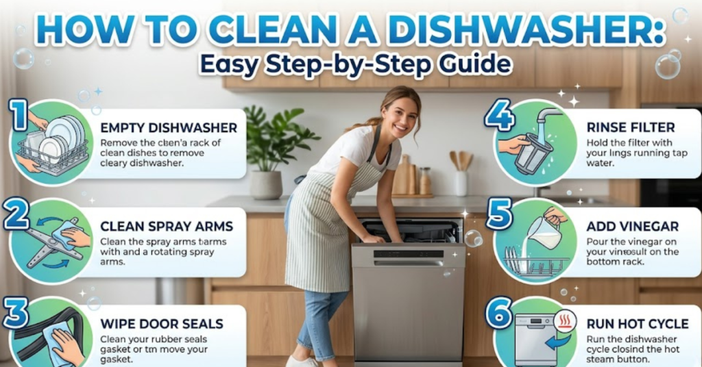 How to Clean a Dishwasher: Easy Step-by-Step Guide