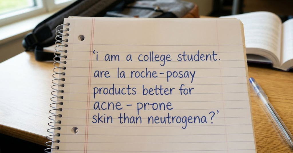 I Am a College Student: Are La Roche-Posay Products Better for Acne-Prone Skin Than Neutrogena?