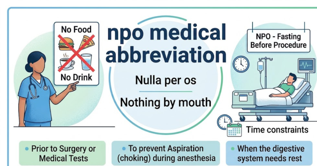 NPO Medical Abbreviation Meaning Explained Simply