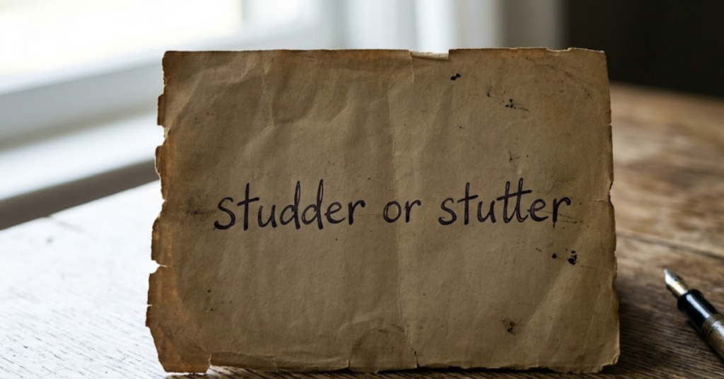 Stutter or Studder: Meaning, Difference, and Correct Usage
