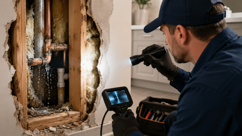 How Do Plumbing Services Help Fix Hidden Pipe Leaks Behind Walls?